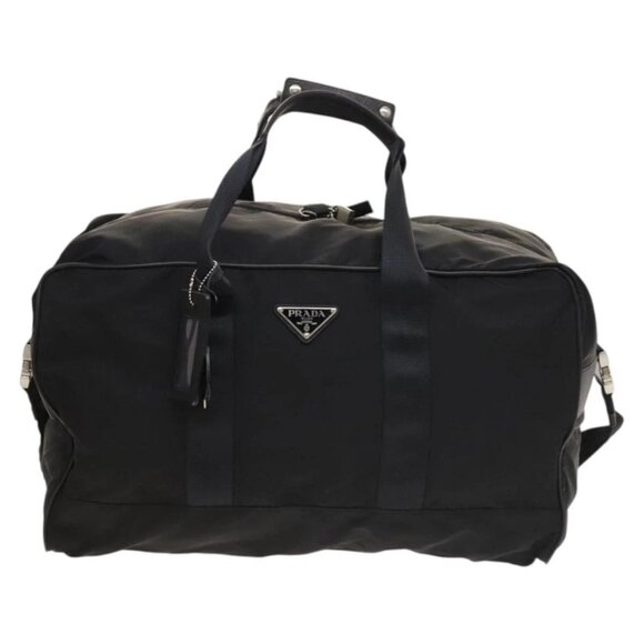 PRADA Boston Bag Nylon 2way Black Silver Auth bs28231 - Picture 9 of 14